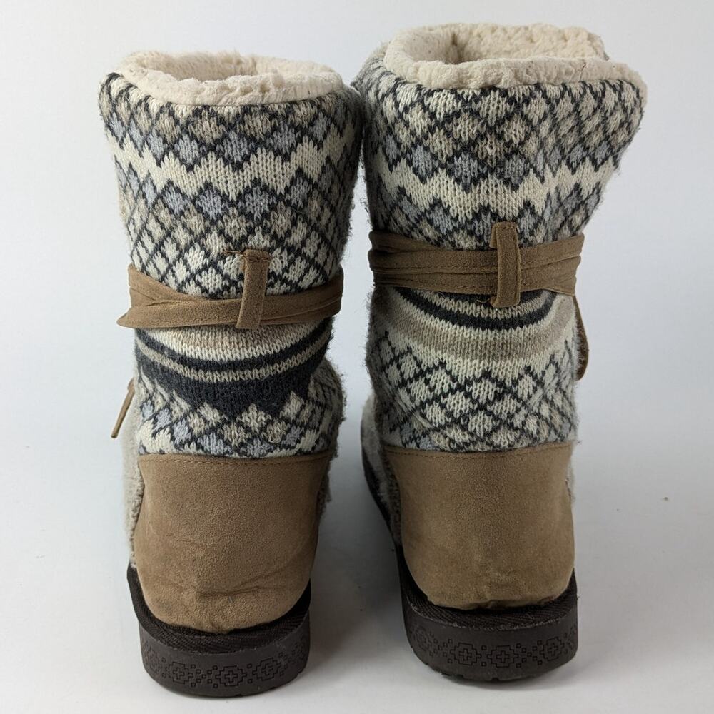 Muk Luks Womens Size 9 Slipper Boots Cozy Essentials Reliable Milwaukee Faux Fur - Picture 3 of 15
